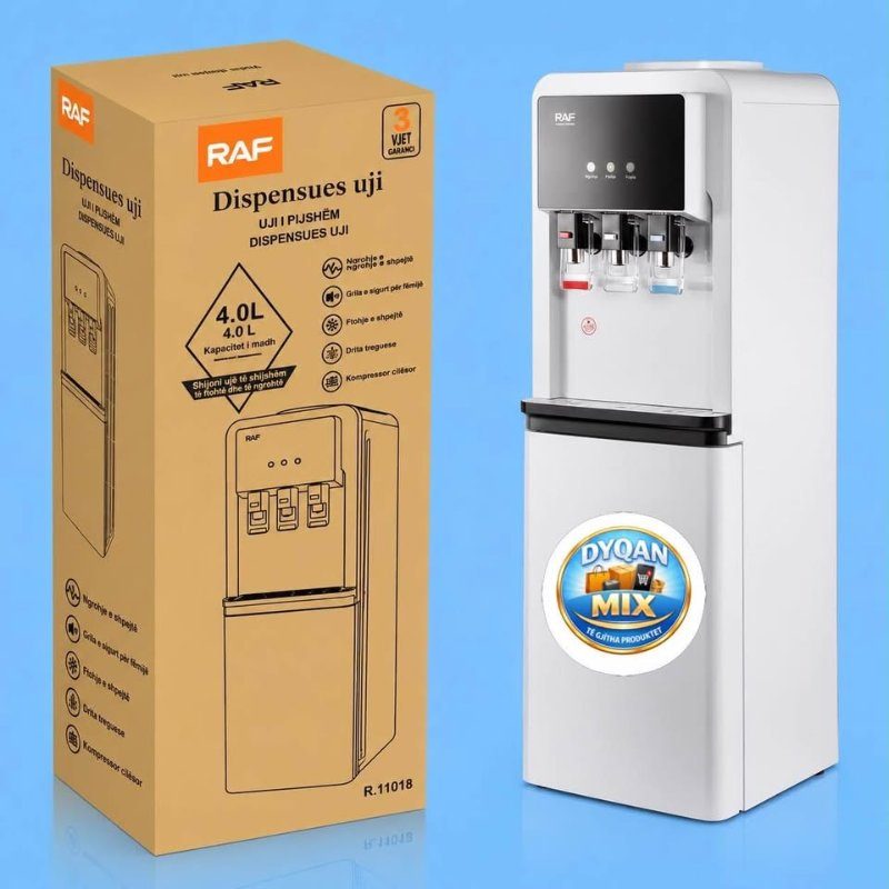 Dispenser uji raf dhe mini frigorifer