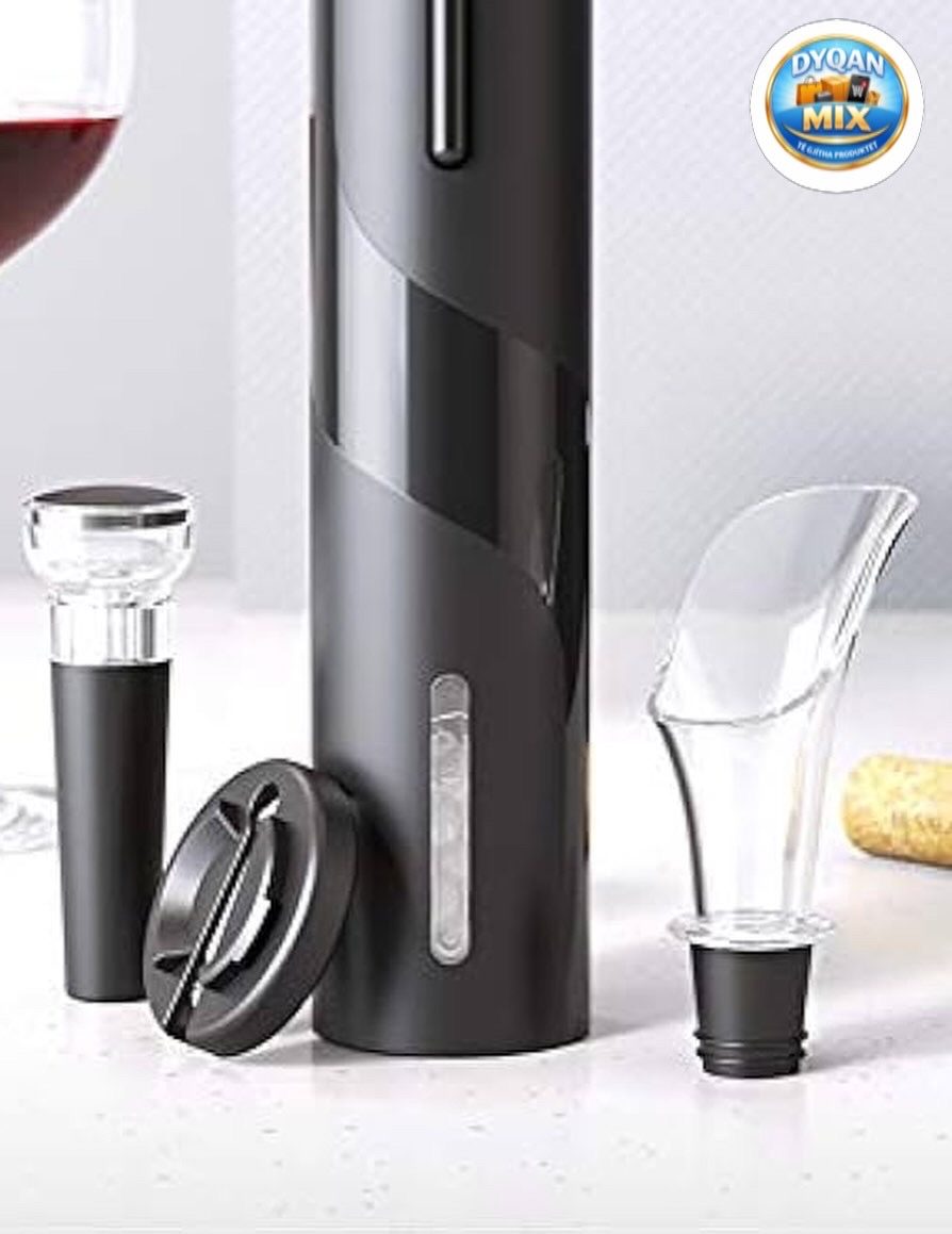Electric wine bottle opener set