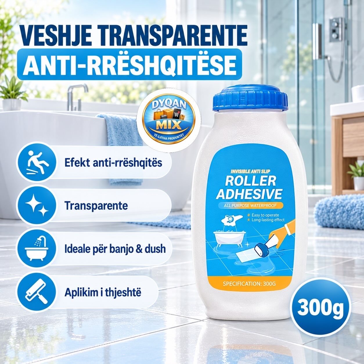 Veshje Transparente kunder rreshqitjes ne dysheme | 300g